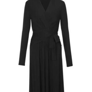 Cache Dishy Dress Sz S Black A-Line Long Elegant Black Maxi Dress